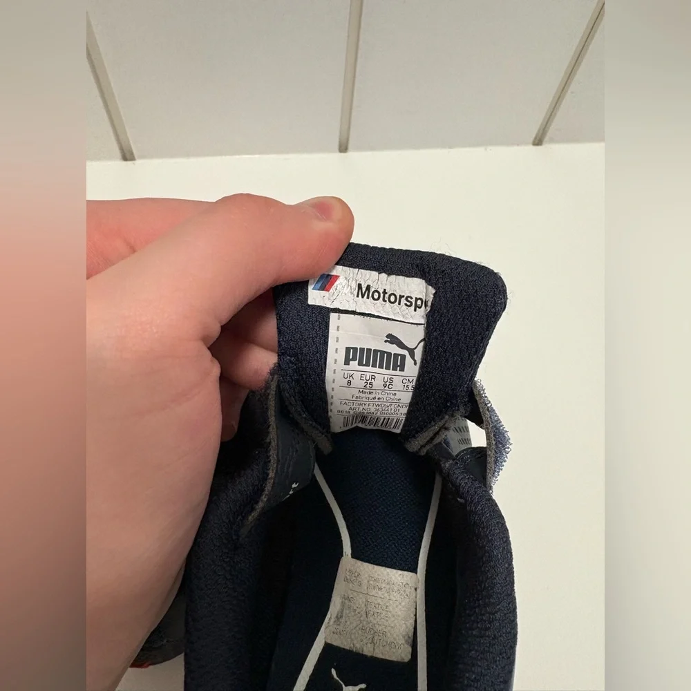 BMW Puma Kids' Motorsport Sneakers - Dark Blue - Picture 11 of 16